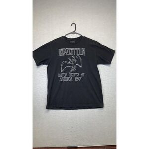 Led Zeppelin Shirt Mens Medium United States of America 1977 Graphic Band Rock‎